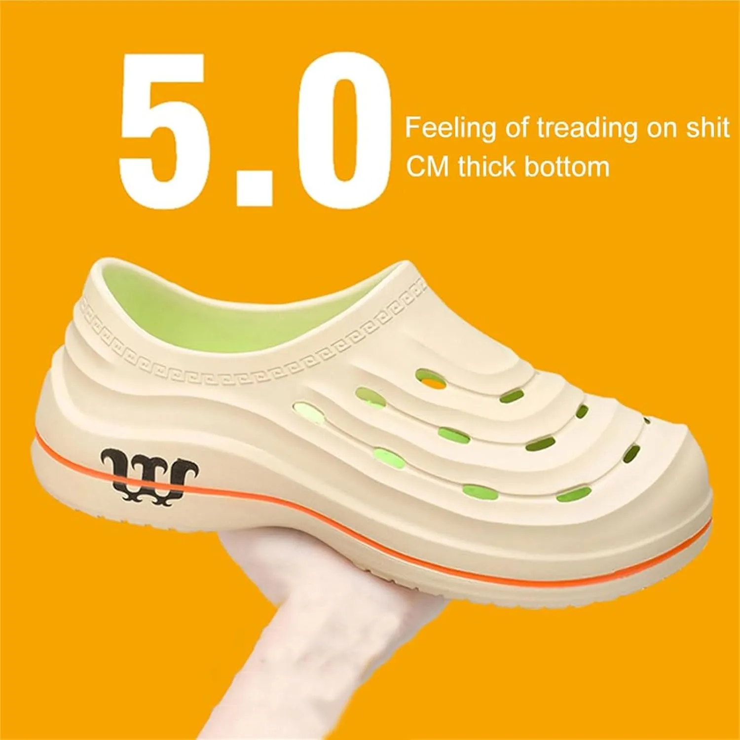 Armadillo Clogs Nurse Shoes for Women Men Comfortable Non Slip Work Shoes, Oil Resistant Chef Shoe Wide Waterproof Nursing Shoe, Ideal for Healthcare Kitchen Food Service Garden Unisex