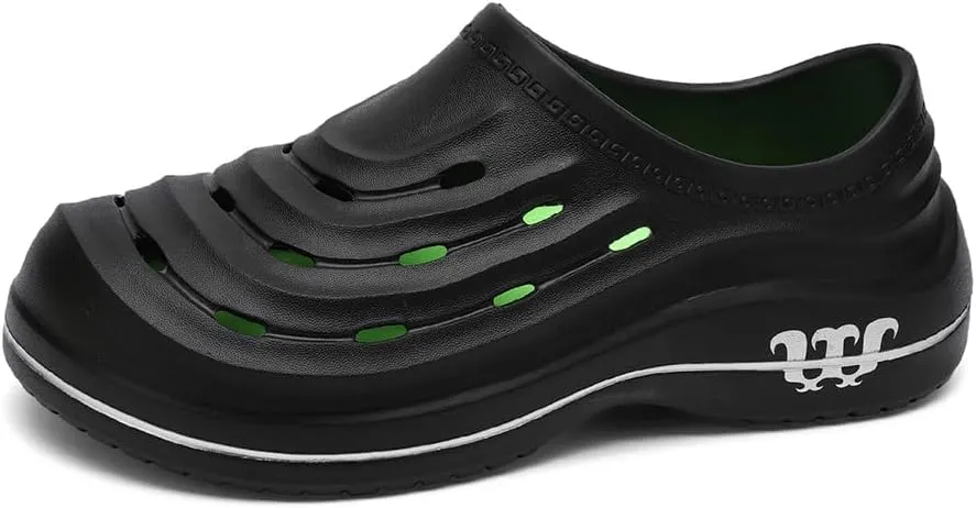 Armadillo Clogs Nurse Shoes for Women Men Comfortable Non Slip Work Shoes, Oil Resistant Chef Shoe Wide Waterproof Nursing Shoe, Ideal for Healthcare Kitchen Food Service Garden Unisex