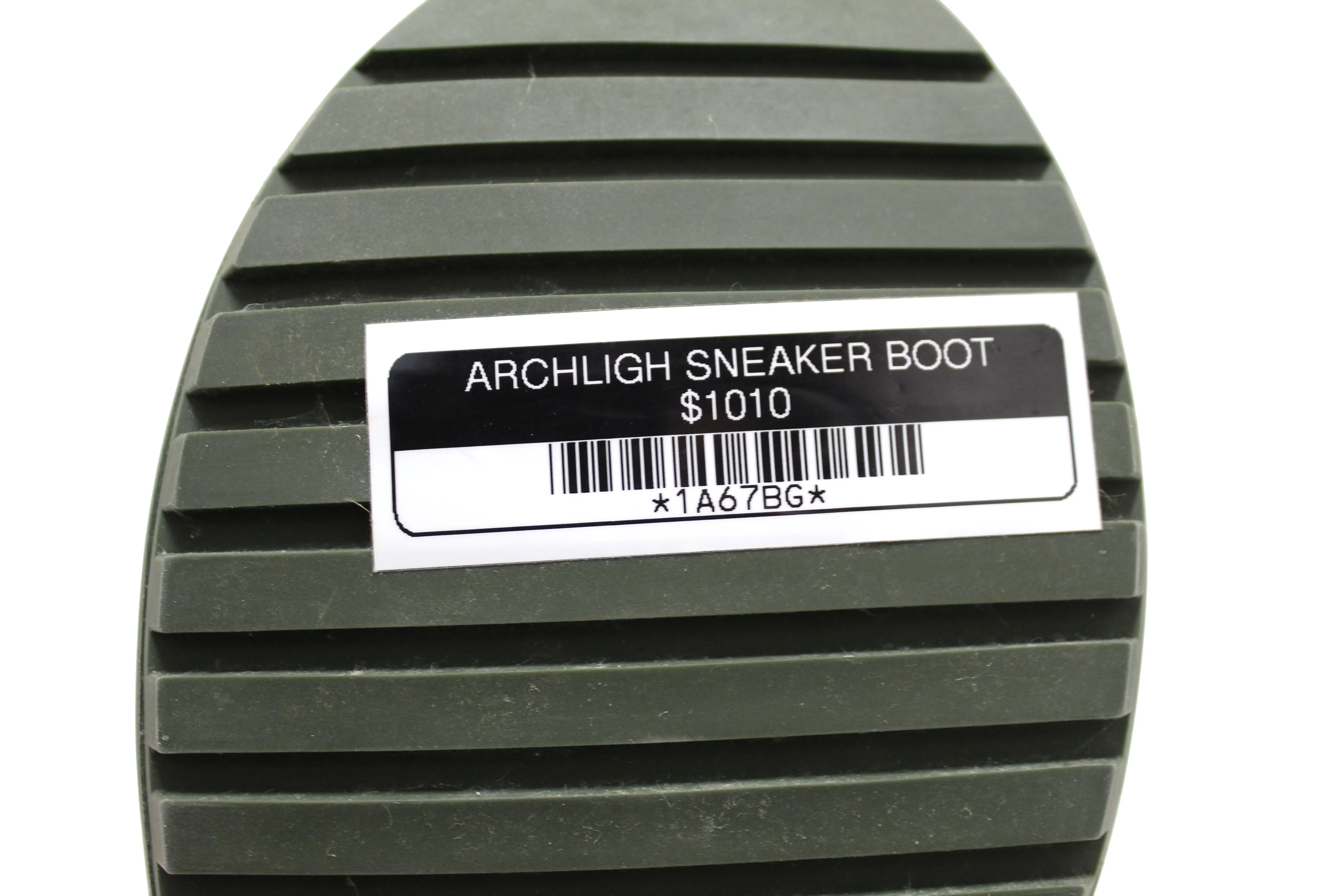 Authentic Louis Vuitton Khaki Green Mat Rubber Archlight Sneaker Boot Size 37