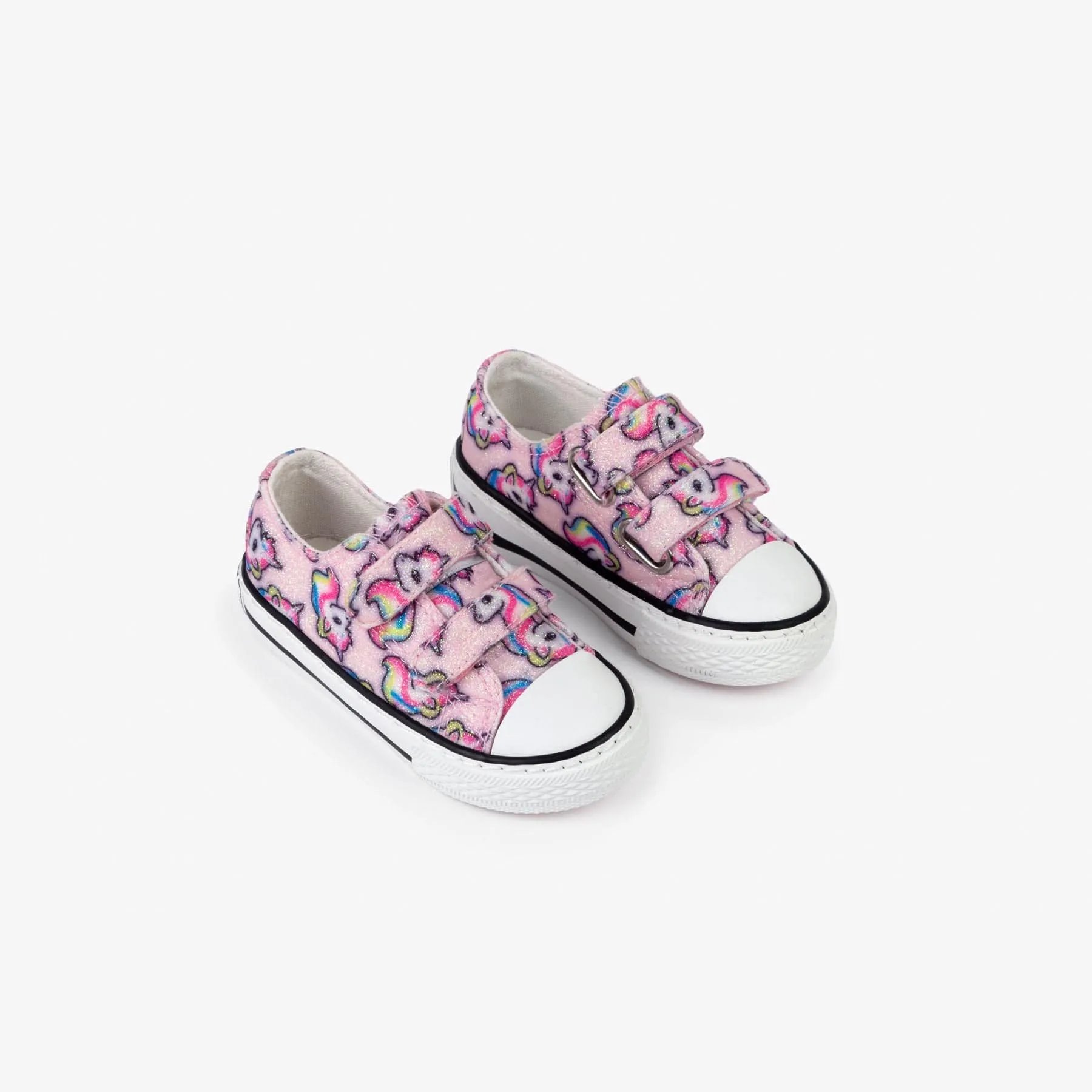 Baby's Unicorn Glitter Canvas Sneakers