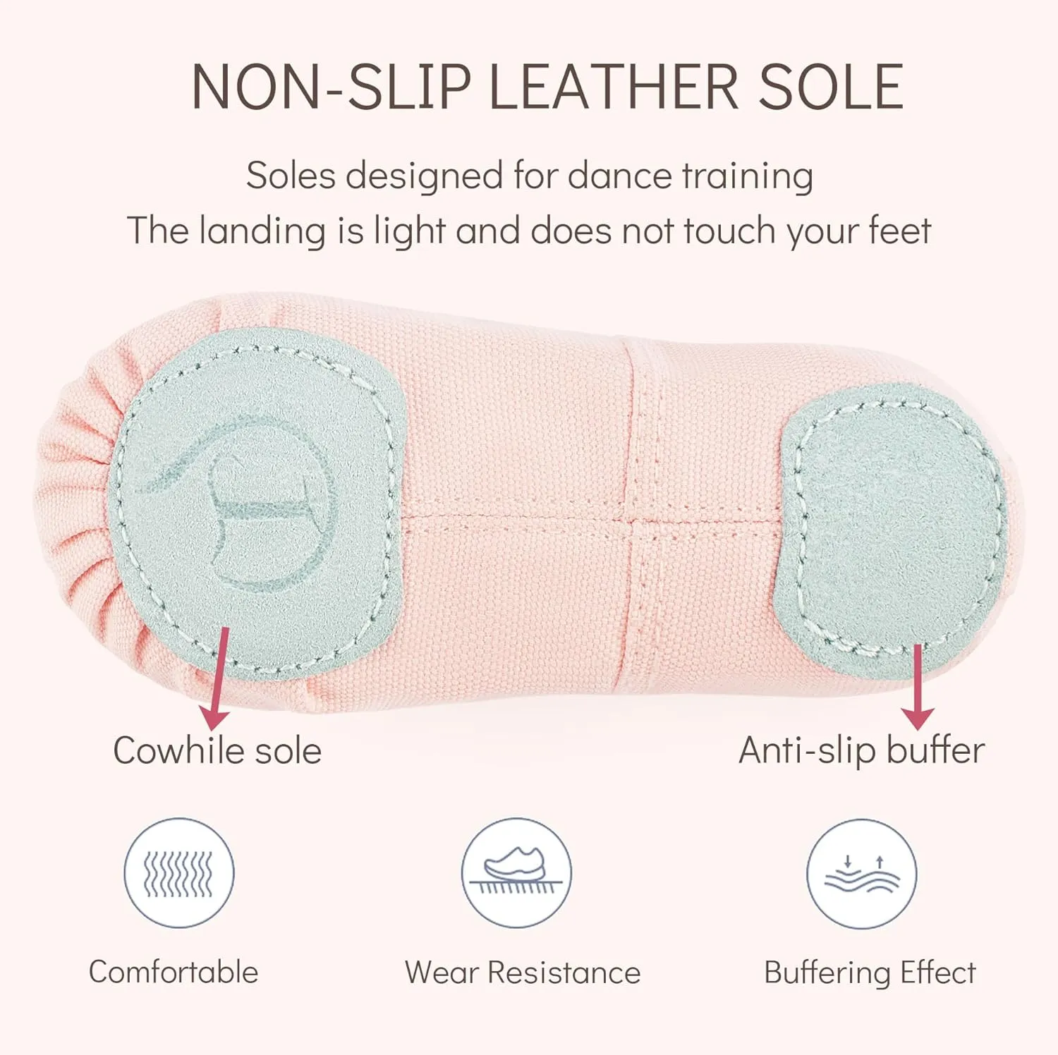 Ballet Shoes for Girls, Canvas Dance Practice Slippers No-Tie Sole Yoga Gymnastics Shoes(Toddler/Little Kid/Big Kid)