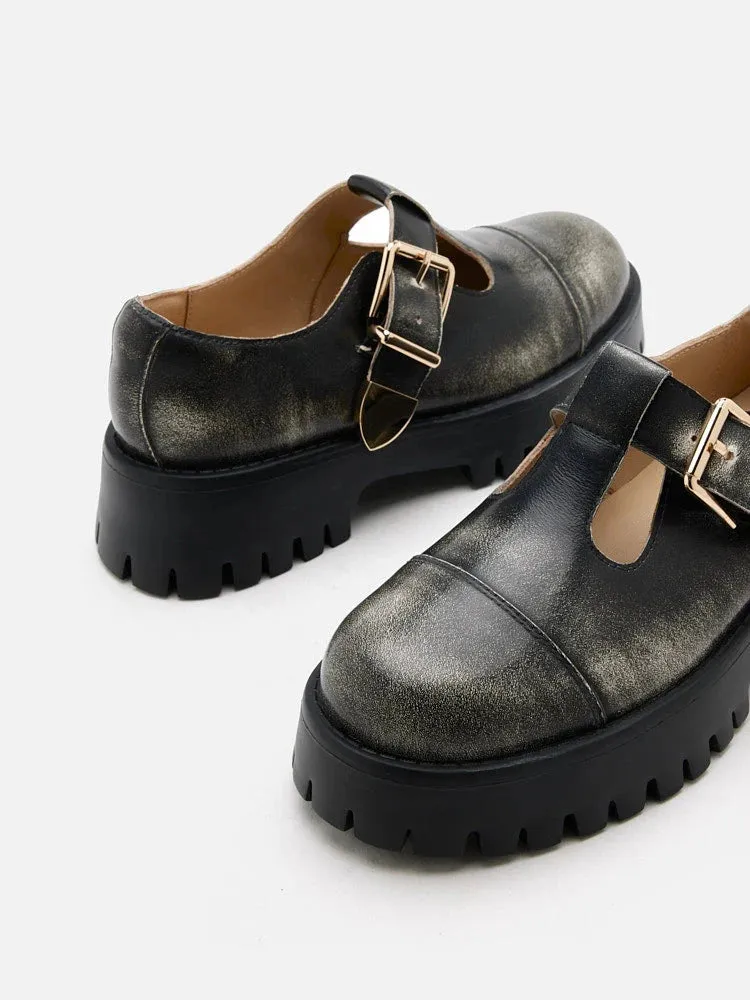 Blanquer T-Bar Mary Jane Loafers