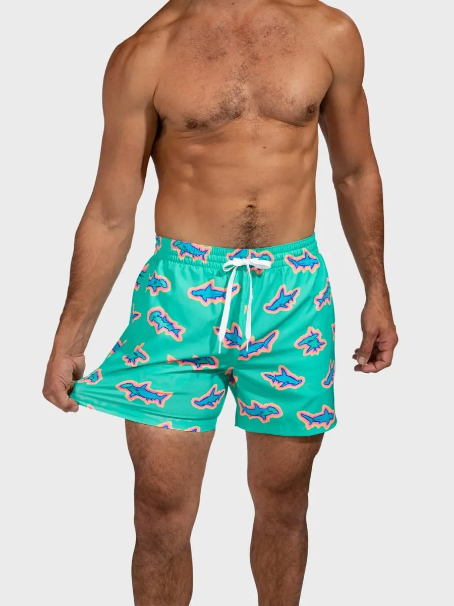 Chubbies Mens Swim Trunks ?C Mens Swim Shorts with 4-Way Stretch, 5.5?? Beach Shorts with Elastic Waist, Drawstring,Mesh Lining