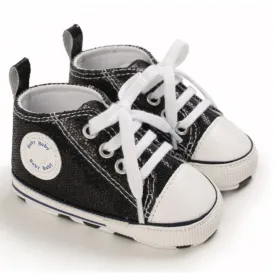 CLEARANCE Goo's Glitter Sneaker - Black 0-6 MONTHS ONLY