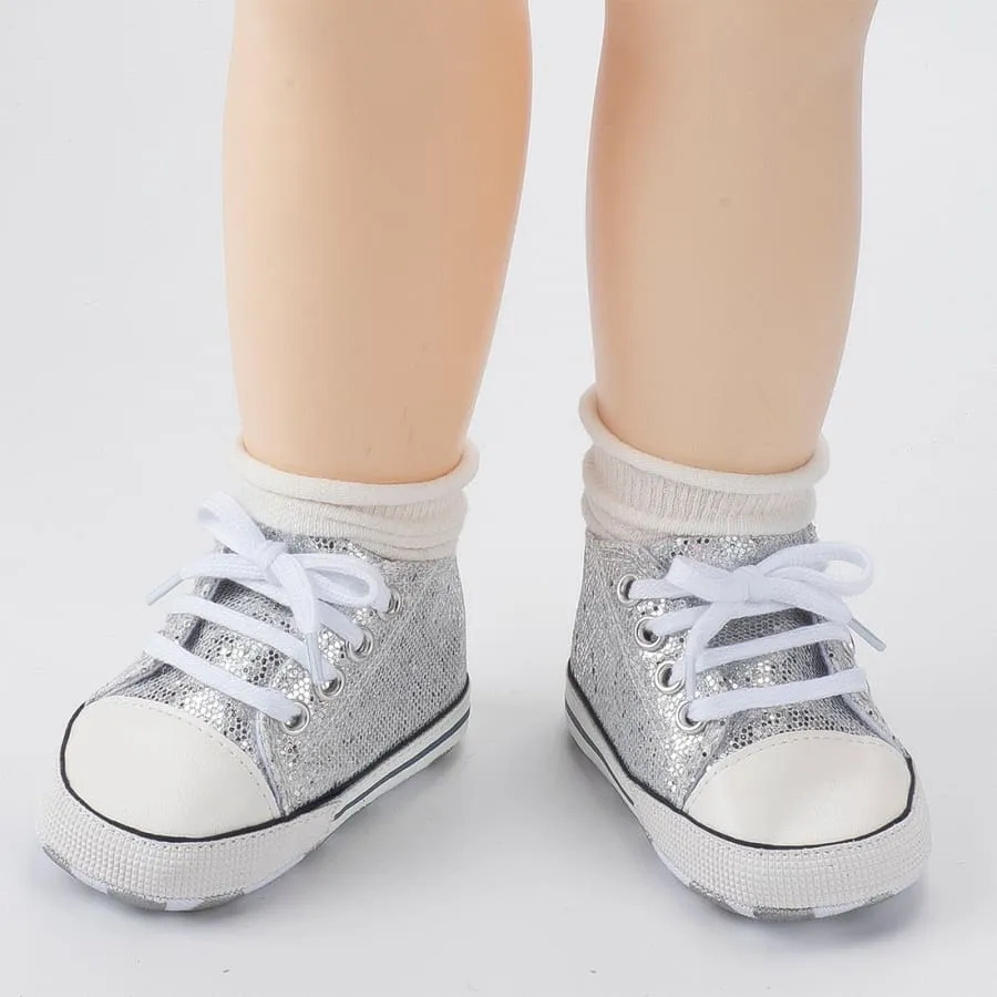CLEARANCE Goo's Glitter Sneaker - Black 0-6 MONTHS ONLY