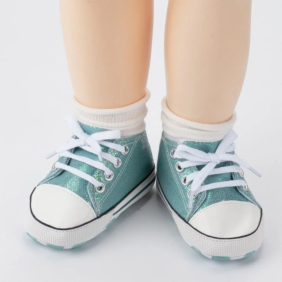 CLEARANCE Goo's Glitter Sneaker - Black 0-6 MONTHS ONLY