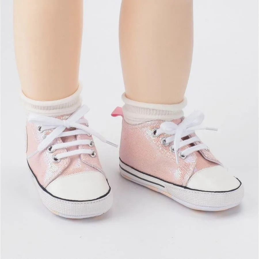 CLEARANCE Goo's Glitter Sneaker - Black 0-6 MONTHS ONLY