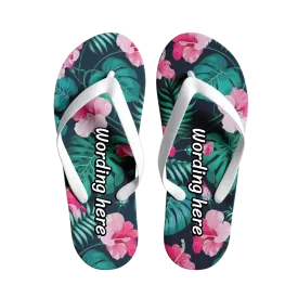 Custom company gifts, custom business gifts Personalized  Beach Flip Flop, Summer Style Shoes, Vacation, Party Flip Flop for Unisex Flip Flop, 1916-23020070
