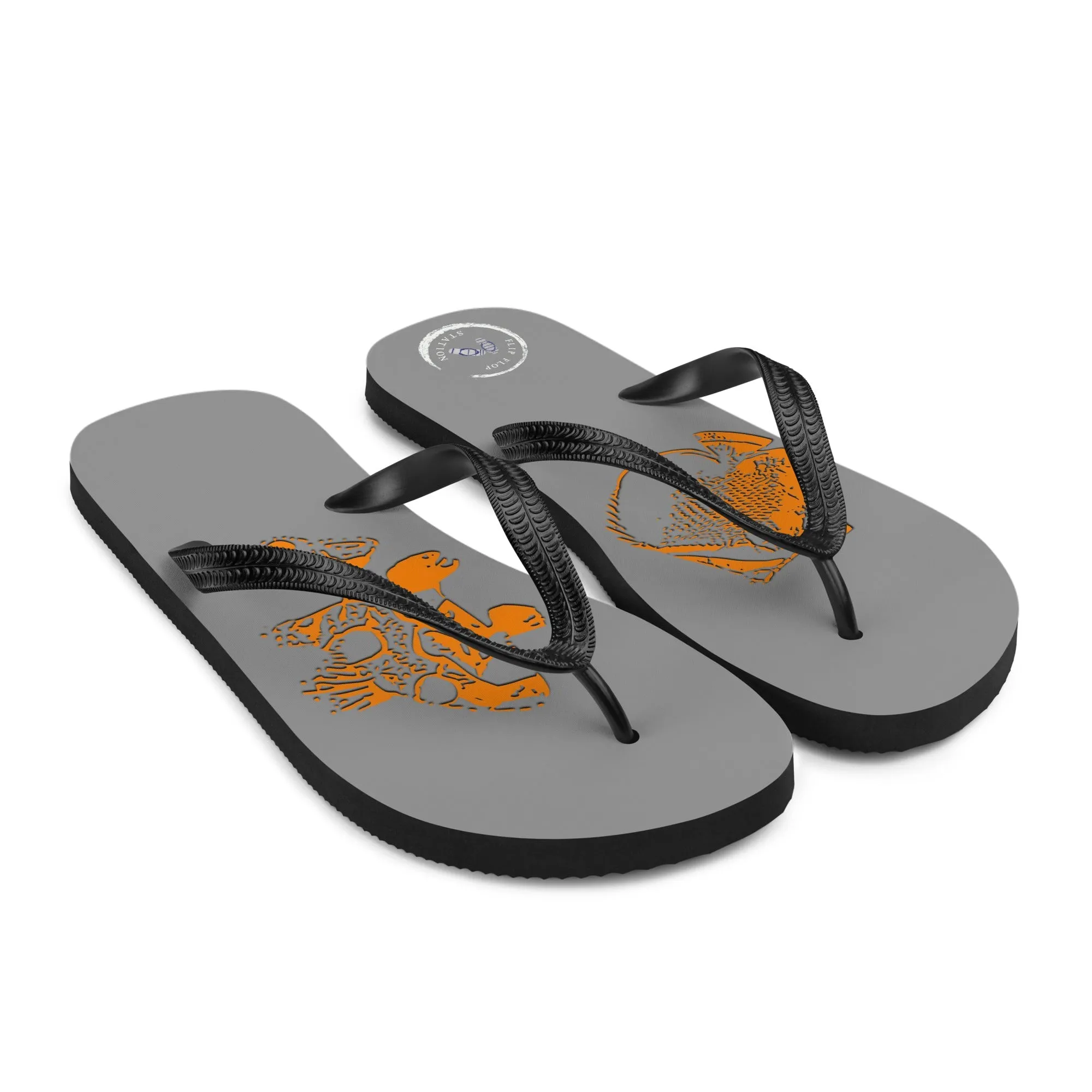 Fossil Fish Flip-Flops