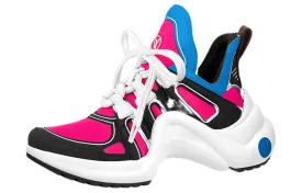 Louis Vuitton Archlight 1.0 sneakers, white/pink/black/blue