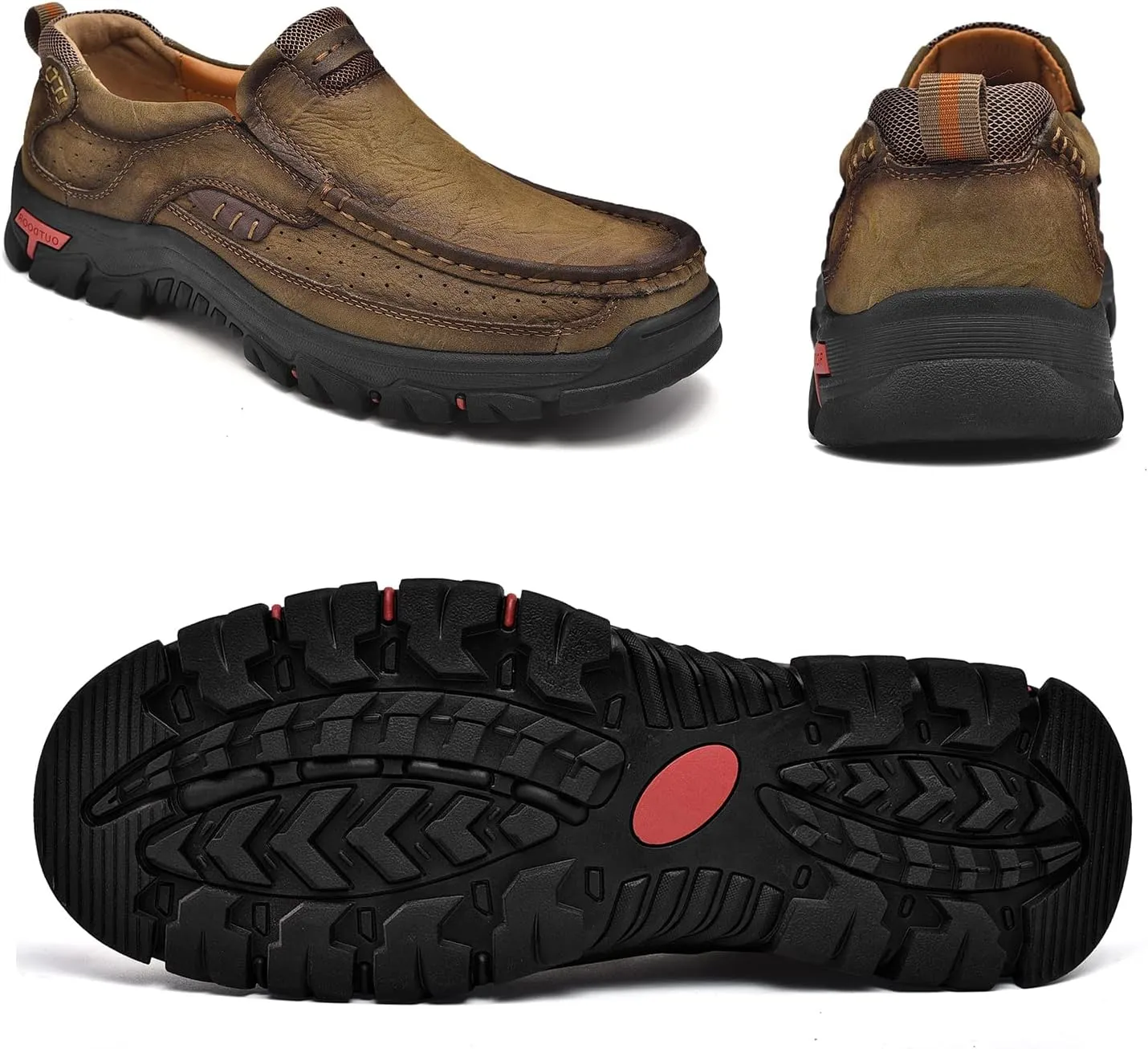 Men Casual Shoes Leather Slip On Loafers Walking Shoes for Work Office Dress Outdoor