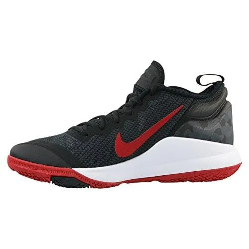 Nike Men's Lebron Witness II Basketball Shoe Black/White-Gym Red (10.5)