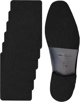 Non-Slip Shoe Sole Protector Pads for High-Heels,Silicone Anti Slip Shoe Grips on Bottom of Shoes,Sole Guard for Shoes,Self-Adhesive Non-Slip Grips,Repair Worn Soles(6"x4" Black-3Pairs)