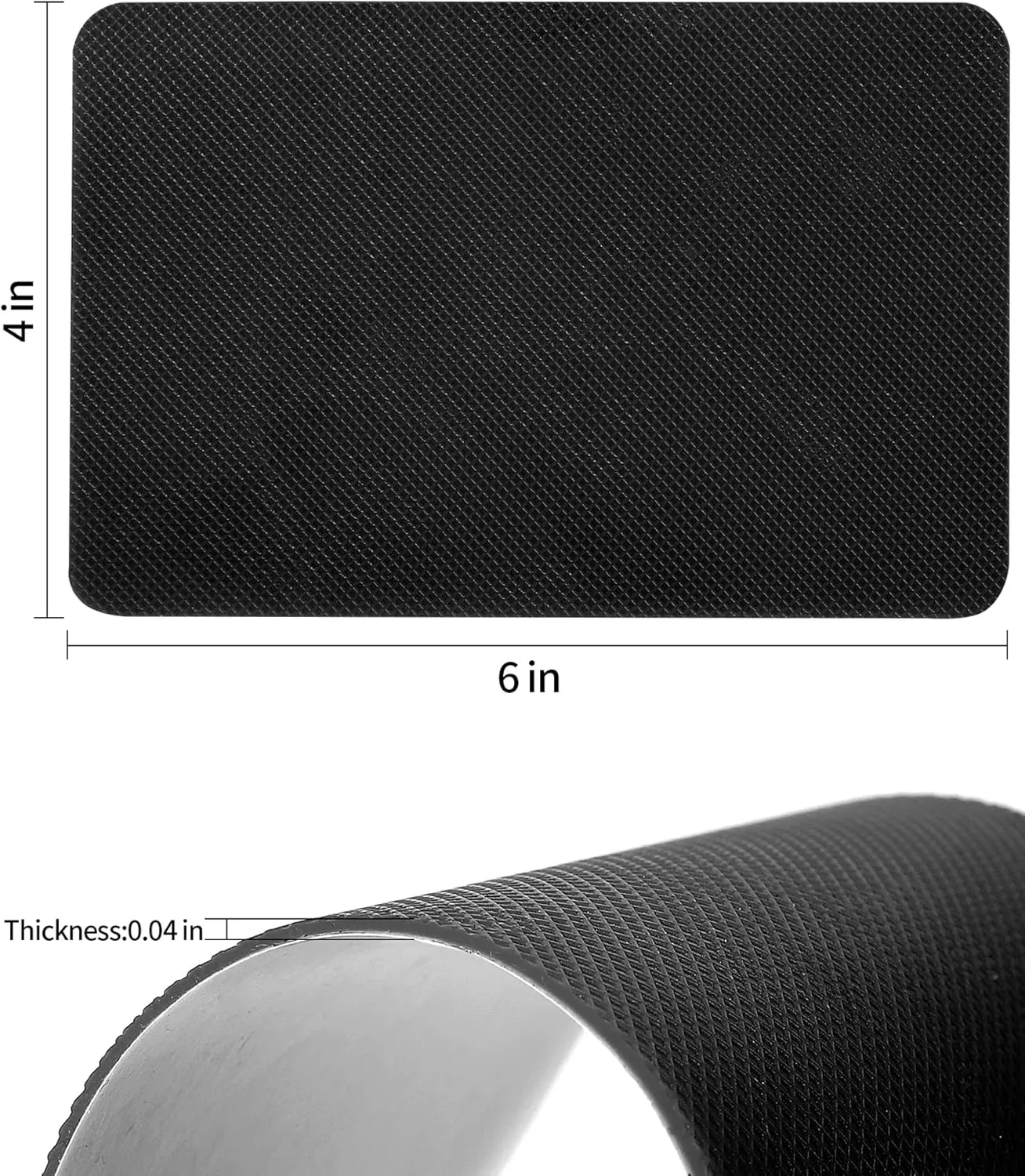 Non-Slip Shoe Sole Protector Pads for High-Heels,Silicone Anti Slip Shoe Grips on Bottom of Shoes,Sole Guard for Shoes,Self-Adhesive Non-Slip Grips,Repair Worn Soles(6"x4" Black-3Pairs)