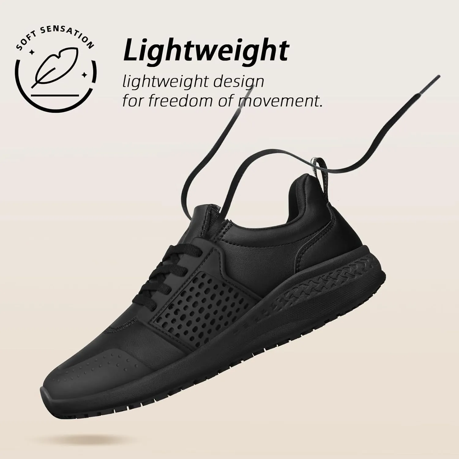 Non Slip Work Shoes for Men Slip Resistant Kitchen Shoe Waterproof Restaurant Chef Sneakers Food Service Hospital