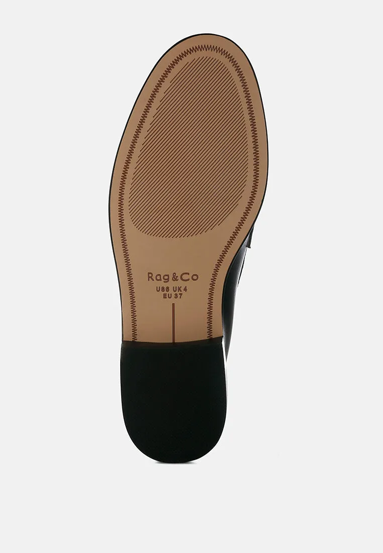 Raisa Stud Embellished Penny Loafers