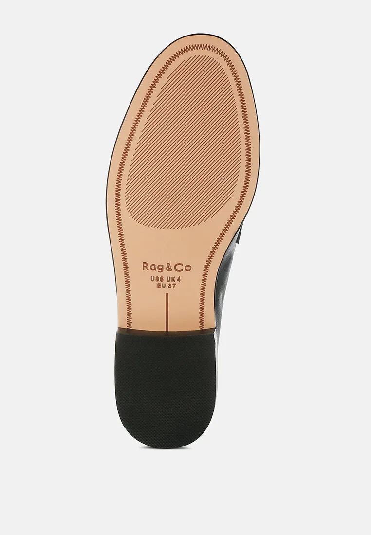 Raisa Stud Embellished Penny Loafers