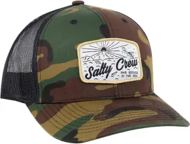 Salty Crew Men's Graphic Logo Retro Trucker Hat - Unisex Adjustable Baseball Hat for Adults - Premium Cotton